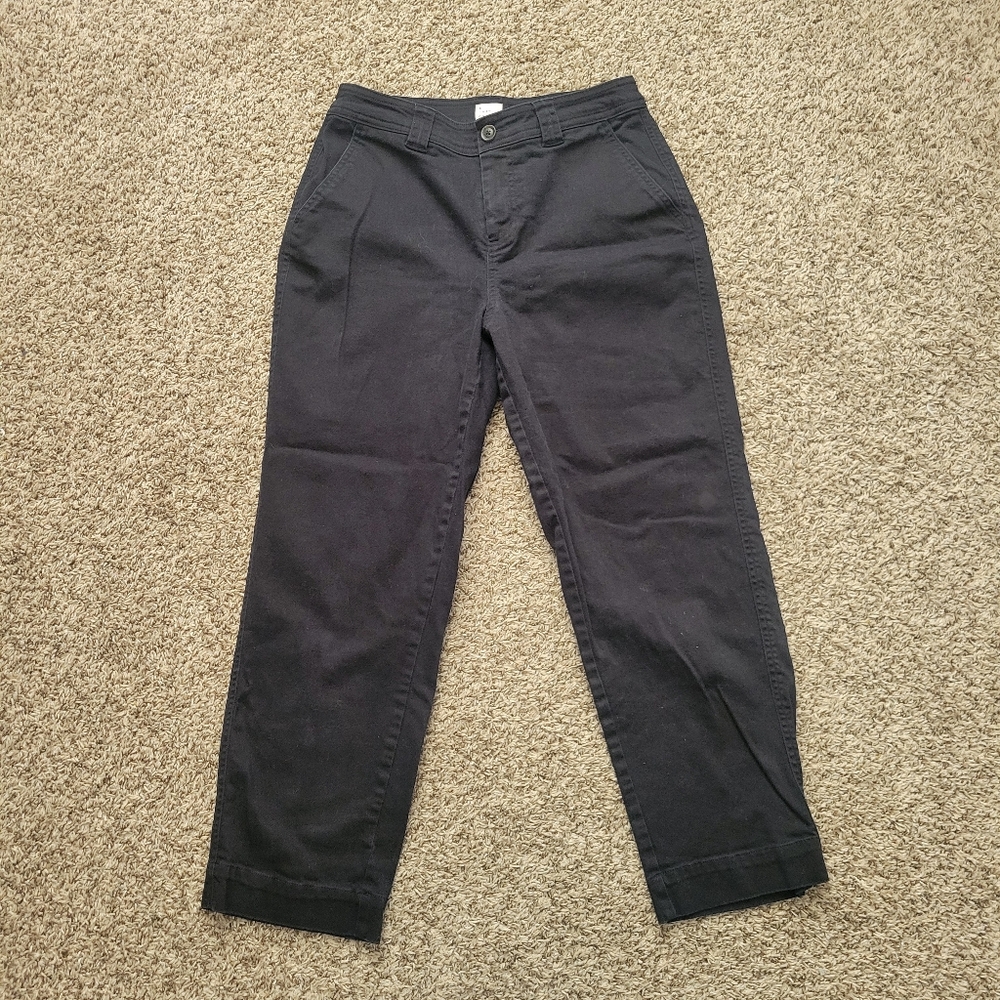 A New Day Pants Trousers Black Straight Leg Size 6